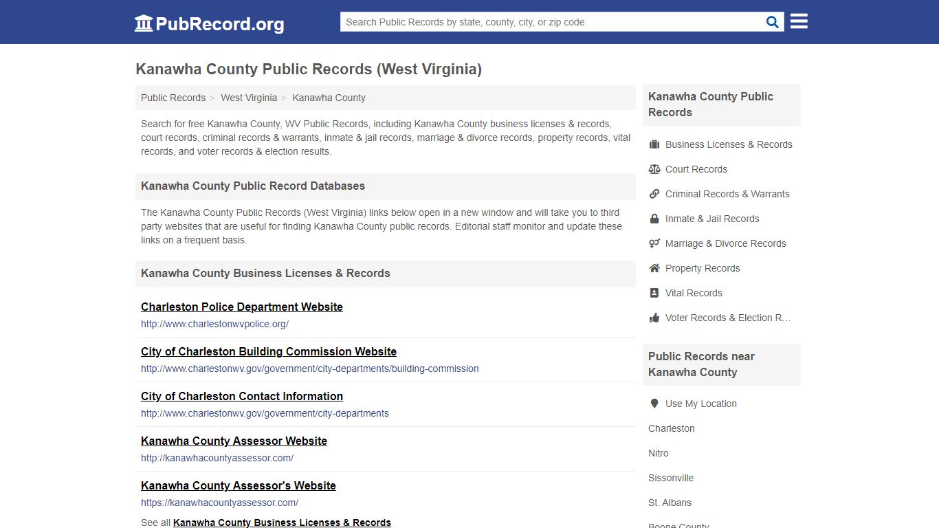 Kanawha County Public Records (West Virginia)